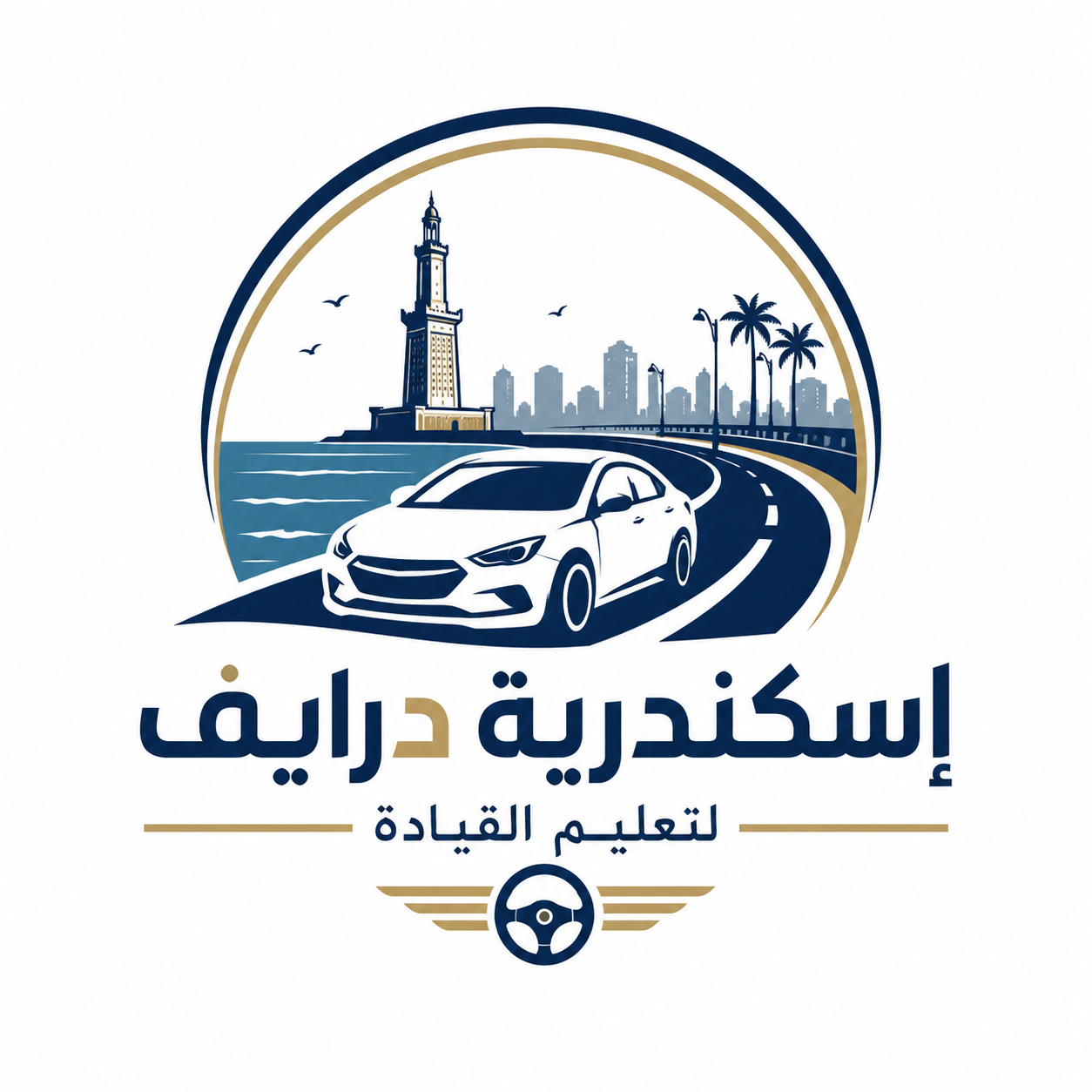 شعار إسكندرية درايف لتعليم القيادة